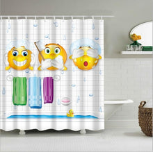 Load image into Gallery viewer, high quality adventures of Unicorn and Cat Printed Shower Curtains Bath Products Bathroom Decor with Hooks Waterproof
