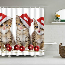 Load image into Gallery viewer, high quality adventures of Unicorn and Cat Printed Shower Curtains Bath Products Bathroom Decor with Hooks Waterproof
