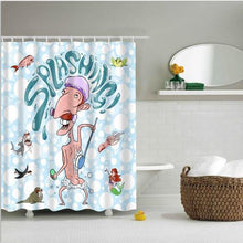 Load image into Gallery viewer, high quality adventures of Unicorn and Cat Printed Shower Curtains Bath Products Bathroom Decor with Hooks Waterproof
