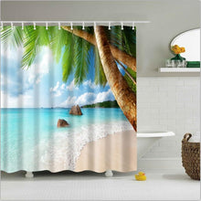 Load image into Gallery viewer, high quality adventures of Unicorn and Cat Printed Shower Curtains Bath Products Bathroom Decor with Hooks Waterproof
