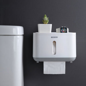 ONEUP Portable Toilet Paper Holder Plastic Waterproof Paper Dispenser For Toilet Home Storage Box Bathroom Accessories