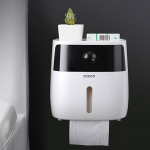 ONEUP Portable Toilet Paper Holder Plastic Waterproof Paper Dispenser For Toilet Home Storage Box Bathroom Accessories